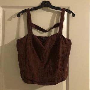 Smocked crop top